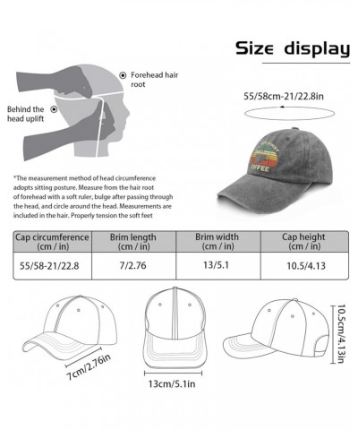 Coffee Hats Ok But First Coffee Hats for Womens Men Pigment Black Outdoor Hats Custom Hats Running Hats Pigment Gray $10.34 B...