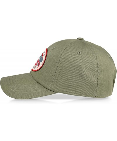 Cotton Embroidered Baseball Cap with Adjustable Straps for Men and Women (One Size Fits Most) Oval Clover Patch - Moss $11.16...