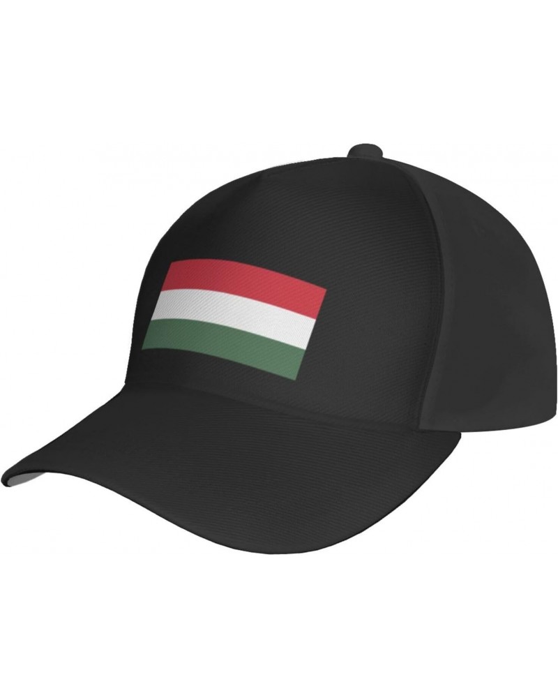 Flag of Hungary Baseball Cap for Men Women Adjustable Dad Hat Outdoor Casual Trucker Caps Sun Hats Black $14.65 Baseball Caps