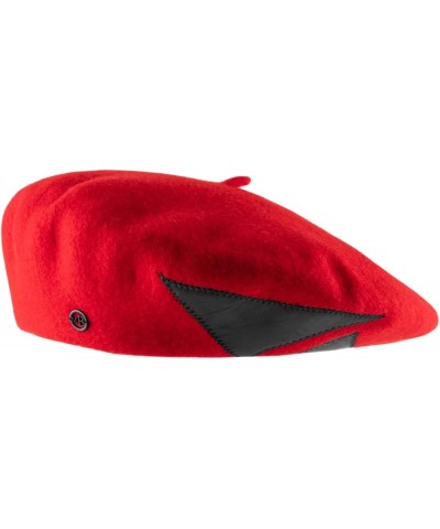 Women's Le Piquant Basque Beret, Authentic French Beret, Fine Felted Wool, Naturally Water Repellent Rouge $32.10 Berets