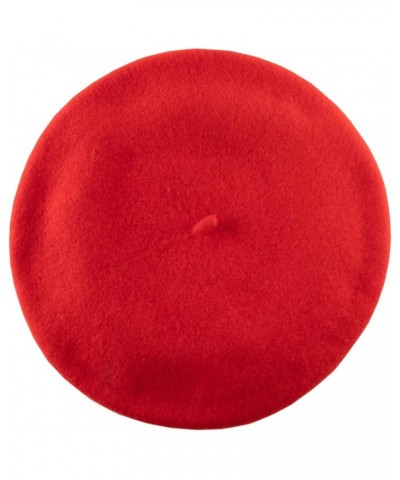 Women's Le Piquant Basque Beret, Authentic French Beret, Fine Felted Wool, Naturally Water Repellent Rouge $32.10 Berets