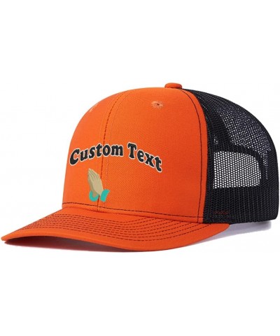 Custom Praying Hands Logo Trucker Caps Personalized Embroidered Your Own Text Casual Sun Peak Snapback Mesh Baseball Hats Ora...