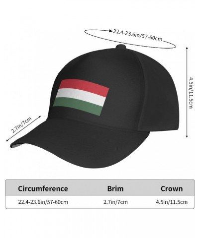 Flag of Hungary Baseball Cap for Men Women Adjustable Dad Hat Outdoor Casual Trucker Caps Sun Hats Black $14.65 Baseball Caps