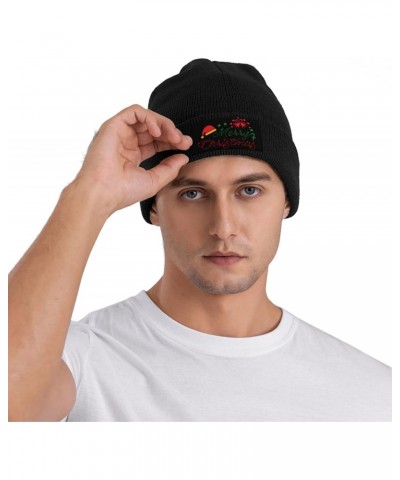 Knit Beanie Warm and Cozy Winter Hat for Men and Women, Merry Christmas Fashionable Accessories with Stylish Design Black $9....