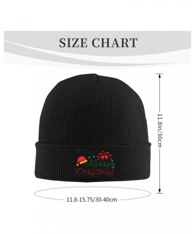 Knit Beanie Warm and Cozy Winter Hat for Men and Women, Merry Christmas Fashionable Accessories with Stylish Design Black $9....