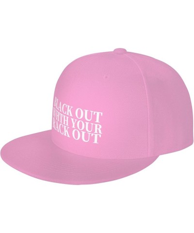 Blackwith Your RackHat Baseball Cap Workout Hats with Adjustable Strap Pink $11.08 Baseball Caps