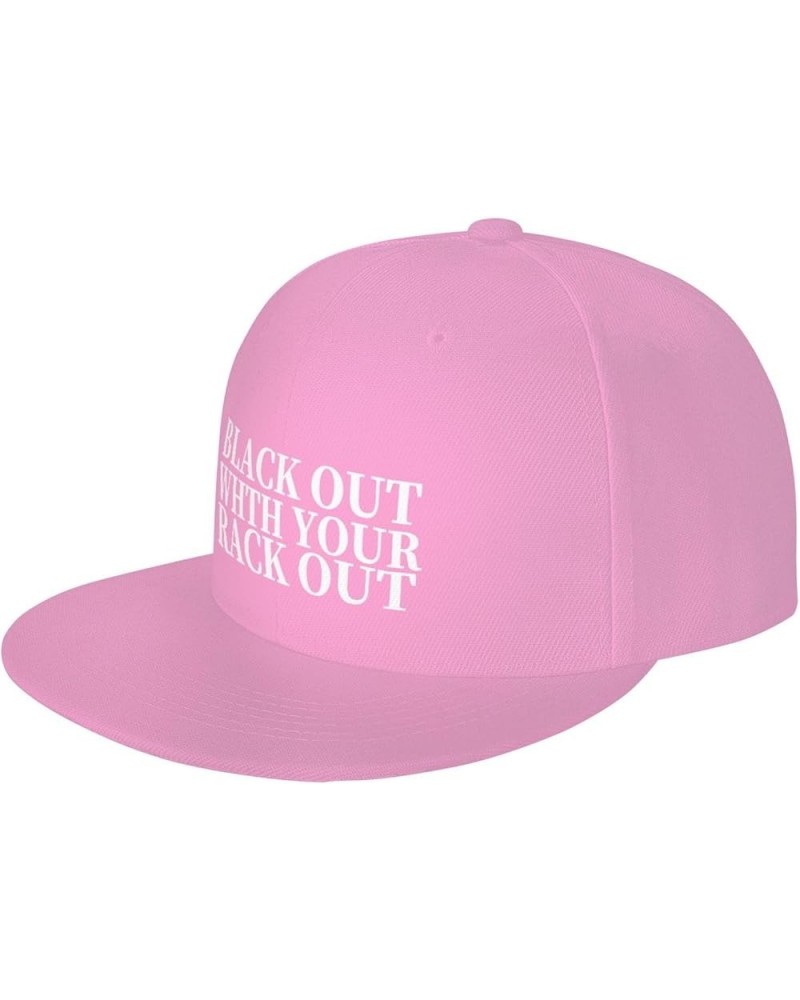 Blackwith Your RackHat Baseball Cap Workout Hats with Adjustable Strap Pink $11.08 Baseball Caps