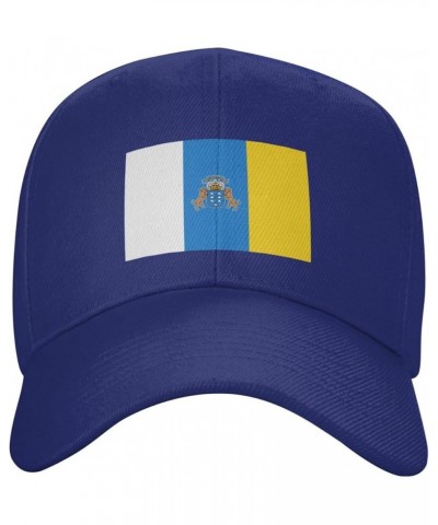 Flag of The Canary Islands Baseball Cap for Men Women Hat Adjustable Truck Driver Baseball Caps Dad Hats Blue $12.66 Baseball...