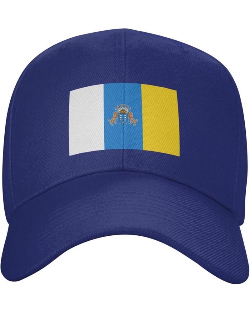 Flag of The Canary Islands Baseball Cap for Men Women Hat Adjustable Truck Driver Baseball Caps Dad Hats Blue $12.66 Baseball...