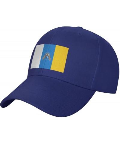 Flag of The Canary Islands Baseball Cap for Men Women Hat Adjustable Truck Driver Baseball Caps Dad Hats Blue $12.66 Baseball...