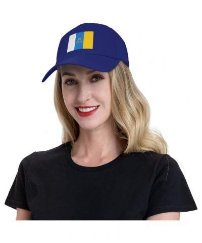 Flag of The Canary Islands Baseball Cap for Men Women Hat Adjustable Truck Driver Baseball Caps Dad Hats Blue $12.66 Baseball...