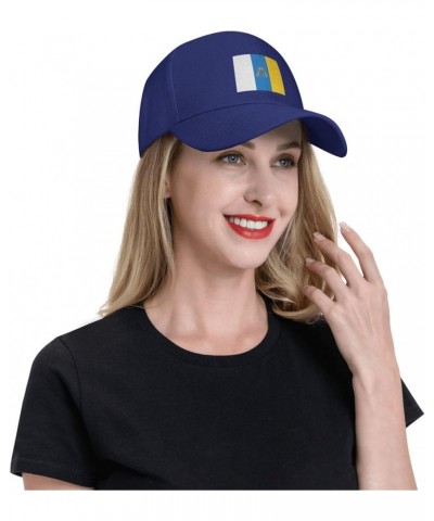 Flag of The Canary Islands Baseball Cap for Men Women Hat Adjustable Truck Driver Baseball Caps Dad Hats Blue $12.66 Baseball...