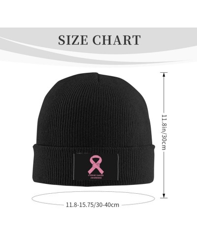 Unisex Uterine Cancer Awareness Knit Beanie Hat,Soft Warm Skull Cap Winter Hat Knit Cuffed Beanie for Men and Women Black $9....