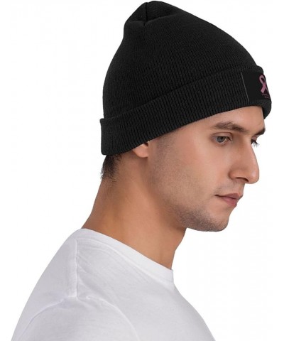 Unisex Uterine Cancer Awareness Knit Beanie Hat,Soft Warm Skull Cap Winter Hat Knit Cuffed Beanie for Men and Women Black $9....