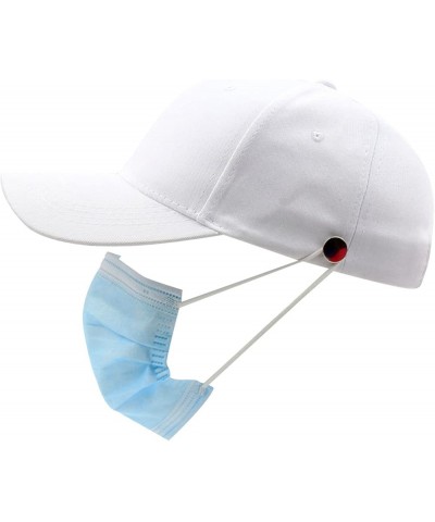 Women Athletic Baseball Fitted Cap Running Outdoor Dad Hat Adjustable Caps Classic Plain Hats Four Seasons White $7.63 Baseba...