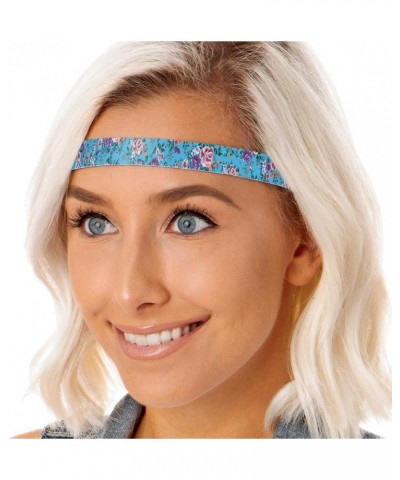 Women's Adjustable NO Slip Victorian Scroll & Flower Headband Multi Packs Purple/Navy Glitter/Blue 3pk $10.78 Headbands