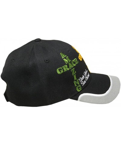 Amazing Grace Ephesians 2:8 Christian Black Grey Gray Hat Cap Saved by Grace $12.94 Baseball Caps