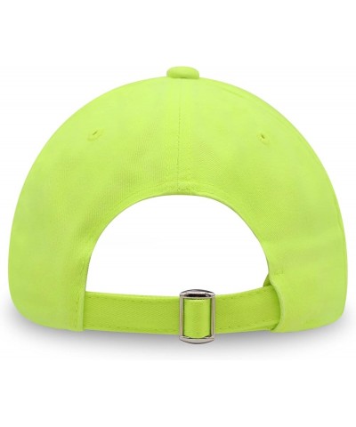 Peace Symbol Premium Dad Hat Embroidered Cotton Baseball Cap White Neon Yellow $11.74 Baseball Caps