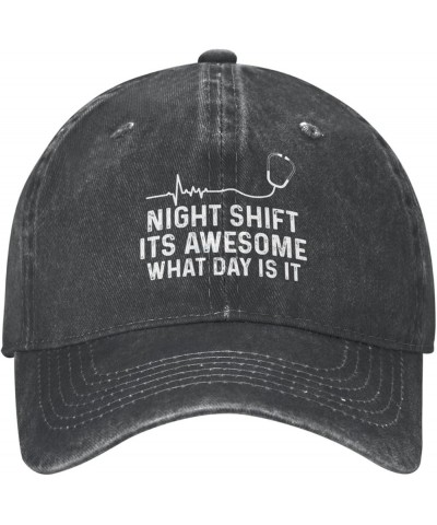 Funny Hat Nights Sh!Ft Its Awesome What Day is It Hat Men Baseball Caps Funny Cap Black $10.55 Baseball Caps