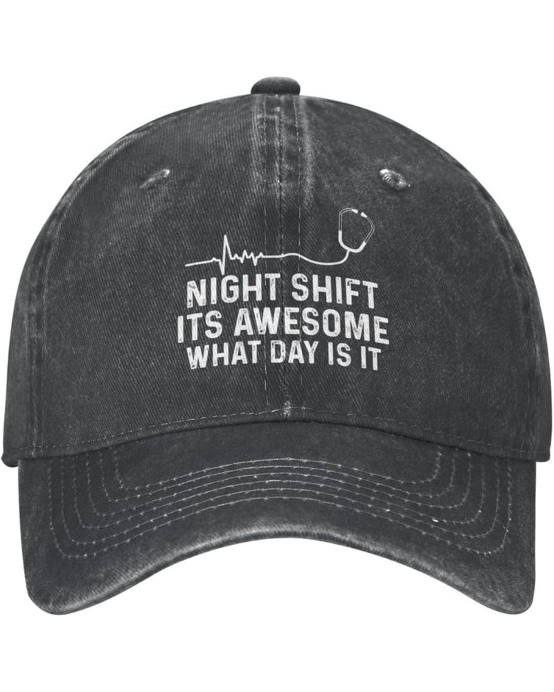 Funny Hat Nights Sh!Ft Its Awesome What Day is It Hat Men Baseball Caps Funny Cap Black $10.55 Baseball Caps