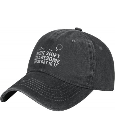 Funny Hat Nights Sh!Ft Its Awesome What Day is It Hat Men Baseball Caps Funny Cap Black $10.55 Baseball Caps