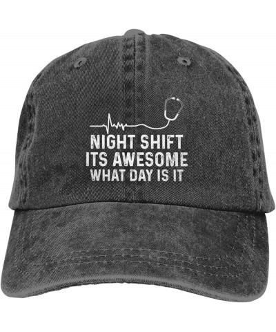 Funny Hat Nights Sh!Ft Its Awesome What Day is It Hat Men Baseball Caps Funny Cap Black $10.55 Baseball Caps