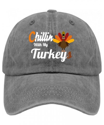 Womens Ball Cap Thanksgiving Athletic Hat for Mens Ball Hats Trendy Baseball Hat Women Pigment Gray $11.59 Sun Hats