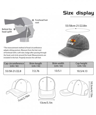 Womens Ball Cap Thanksgiving Athletic Hat for Mens Ball Hats Trendy Baseball Hat Women Pigment Gray $11.59 Sun Hats