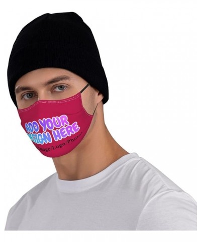 Custom Face Masks with Your Logo Image Photo Name for Sport,Outdoor and Travel Fuchsia $6.72 Balaclavas