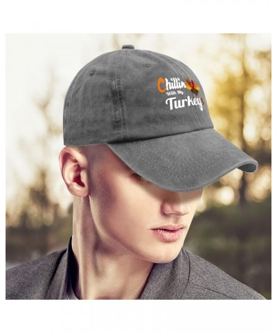 Womens Ball Cap Thanksgiving Athletic Hat for Mens Ball Hats Trendy Baseball Hat Women Pigment Gray $11.59 Sun Hats