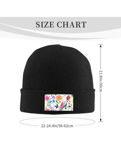 Llama Printed Wool Hat Knitted Hat Outdoor Knitted Hat Daily Warm Hat Soft Warm Hat Mexican Otomi Animals $10.03 Skullies & B...