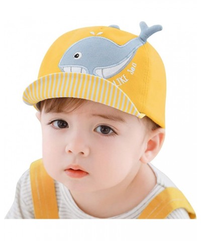 Cartoon Eaves Cap Boy Sun Hat Beret Baby Baseball Hats Sunhat Cute Girls Letter Kids Hat Visor Yellow-c $8.85 Visors