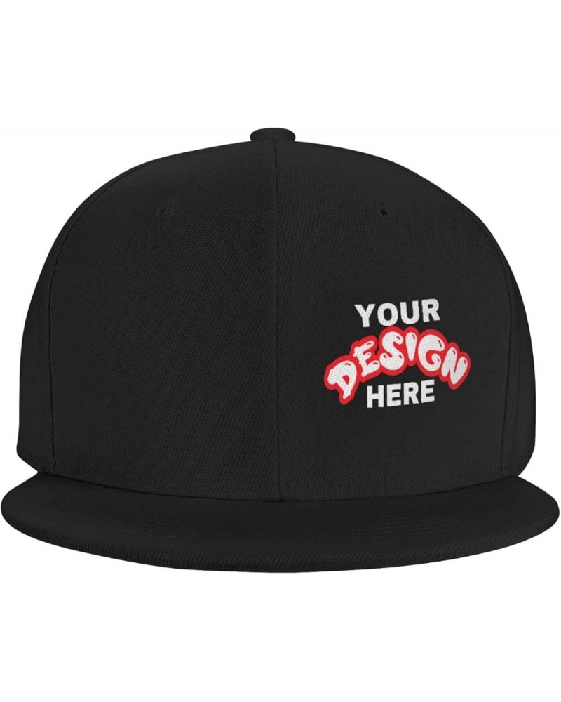 Custom Cap Add Your Design,Custom Photo Hats,Add Your Own Text and Design,Classic Mens Womens Personalized Baseball Cap Black...