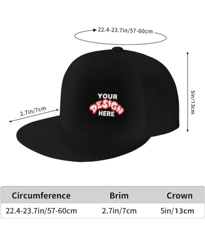 Custom Cap Add Your Design,Custom Photo Hats,Add Your Own Text and Design,Classic Mens Womens Personalized Baseball Cap Black...