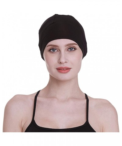 Bamboo Sleep Cap for Hair Loss Home Head Cover for Chemo Women New Black $10.73 Skullies & Beanies