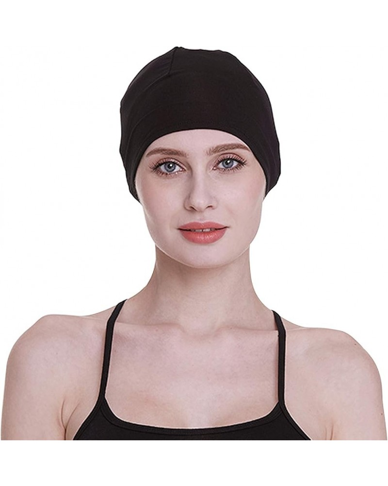 Bamboo Sleep Cap for Hair Loss Home Head Cover for Chemo Women New Black $10.73 Skullies & Beanies