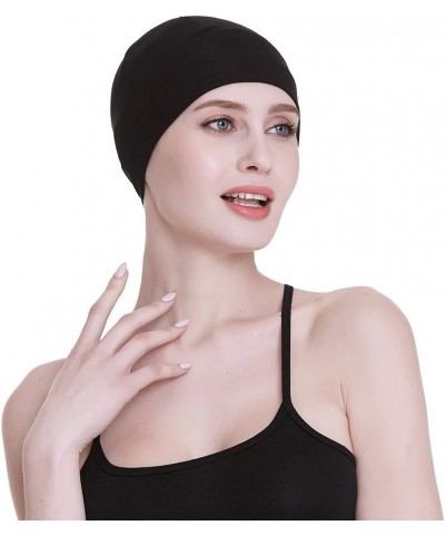 Bamboo Sleep Cap for Hair Loss Home Head Cover for Chemo Women New Black $10.73 Skullies & Beanies