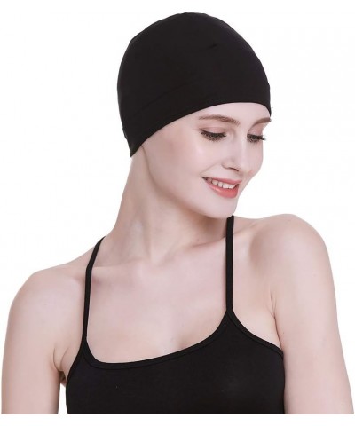 Bamboo Sleep Cap for Hair Loss Home Head Cover for Chemo Women New Black $10.73 Skullies & Beanies