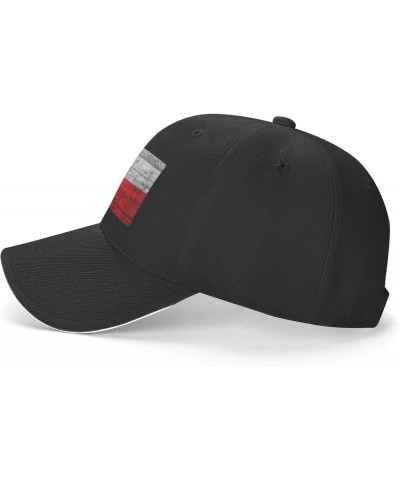 Czech Republic Flag Comfortable Sandwich Bill Cap Perfect for Leisure Black $12.24 Baseball Caps