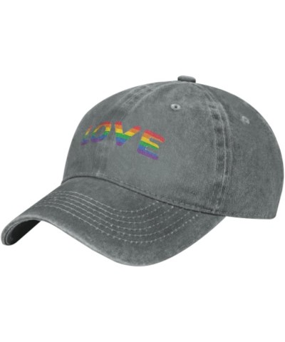 Trucker Caps Baseball Cap for Men or Women Funny Baseball Cap Rainbow Love Gray5 $7.82 Baseball Caps