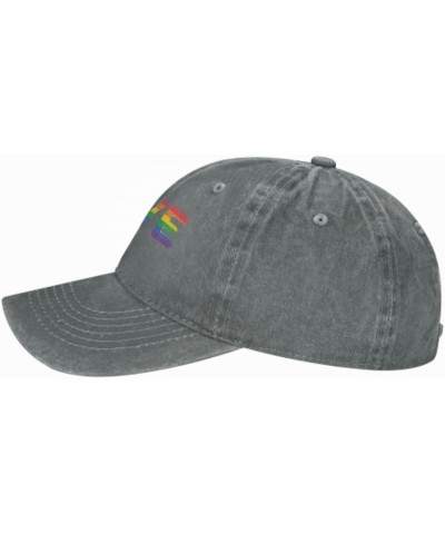 Trucker Caps Baseball Cap for Men or Women Funny Baseball Cap Rainbow Love Gray5 $7.82 Baseball Caps