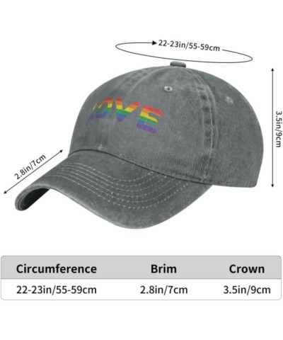 Trucker Caps Baseball Cap for Men or Women Funny Baseball Cap Rainbow Love Gray5 $7.82 Baseball Caps