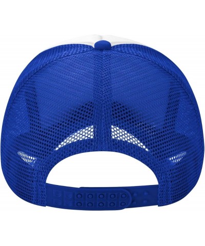 The Dominican Republic Mesh Baseball Cap Hat for Men Women Blue $12.17 Baseball Caps