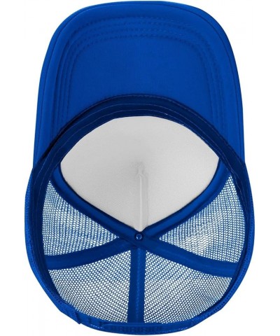 The Dominican Republic Mesh Baseball Cap Hat for Men Women Blue $12.17 Baseball Caps