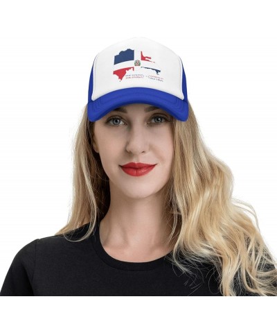 The Dominican Republic Mesh Baseball Cap Hat for Men Women Blue $12.17 Baseball Caps