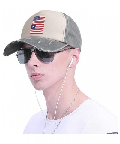 America Liberia Friendship Flag Upgrade Your Style with Funny Adjustable Cotton Baseball Caps for Men and Women Gray $17.79 B...