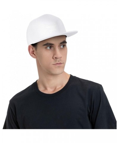 Blacksmith Hammer Logo Baseball Cap for Men Or Women Flat Brim Hat Adjustable Black White $16.92 Baseball Caps