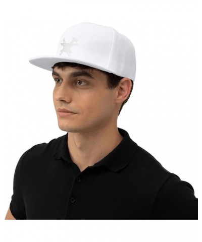 Blacksmith Hammer Logo Baseball Cap for Men Or Women Flat Brim Hat Adjustable Black White $16.92 Baseball Caps