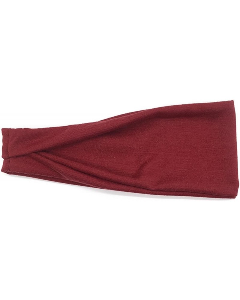 Sports Bandanas, Fitness, Yoga, Sweat-Wicking Headbands, Running, Gradients, Wide-Brimmed ice Silk Headbands Maroon $9.61 Col...