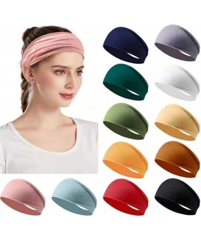 Sports Bandanas, Fitness, Yoga, Sweat-Wicking Headbands, Running, Gradients, Wide-Brimmed ice Silk Headbands Maroon $9.61 Col...